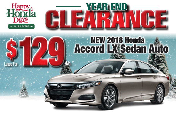 2018 Honda Accord Lx Sedan Auto